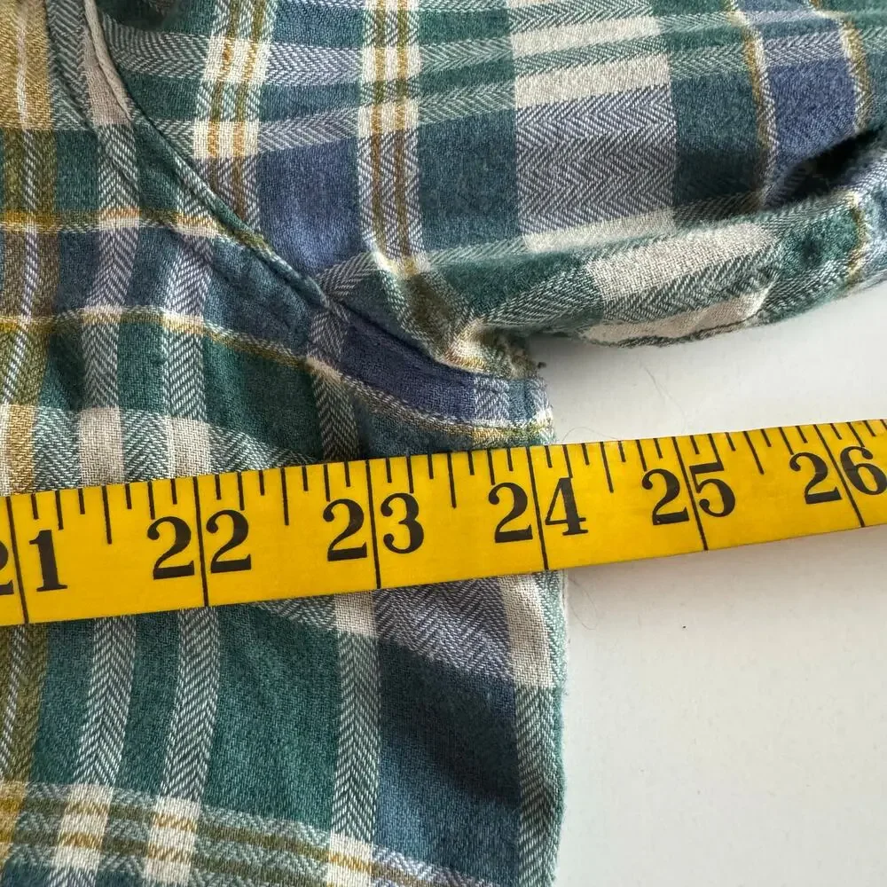 TOAD & CO Shirt XL Airsmyth Lightweight Plaid Flannel Button‎ Down Recycled